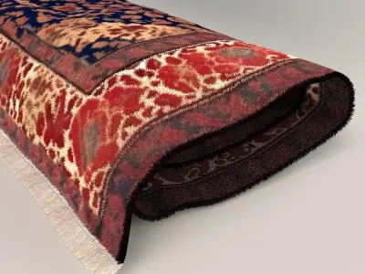Carpet rug 001 3D model