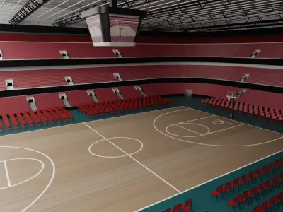 Basketball Stadium 3D model purchase