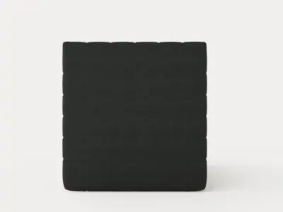 Montana Complete Bed Package 120x200 Dark Gray Low-poly 3D model
