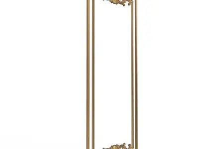 Boiserie Carved Decoration Panel 05 Low-poly 3D model