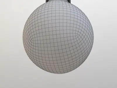 Loft Light Globe With Detail Filament 3D model