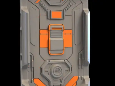 Sci-Fi Door 3D Model Pack vol1 3D model