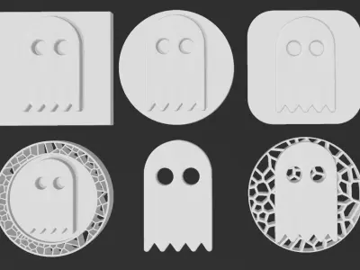 Ghost signs collection 3D print model