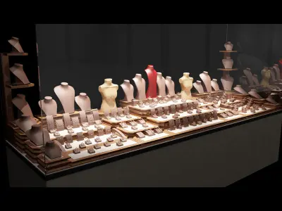 Jewelry Mannequin Equipment 3D model