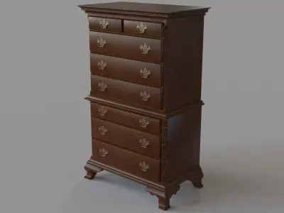 Antique Dresser 3D model