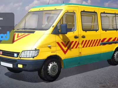 TW School Bus 001 3D model