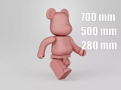 Bearbrick Pack 3D Model Collection