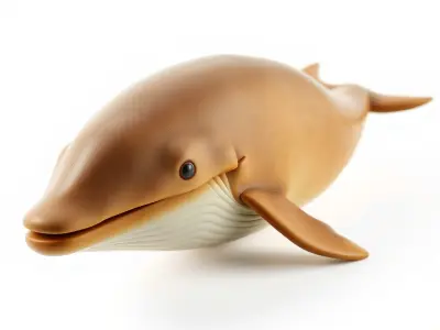 Sperm Whale Detailed Head Model Pack Low-poly 3D model