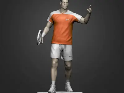 Carlos Alcaraz 3D Printable 3D print model
