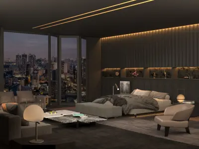 3D Master Bedroom Design 3D model