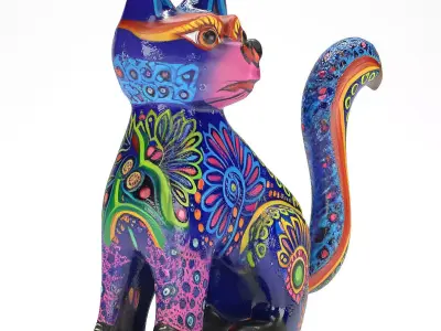 Alebrije cat 03 3D model