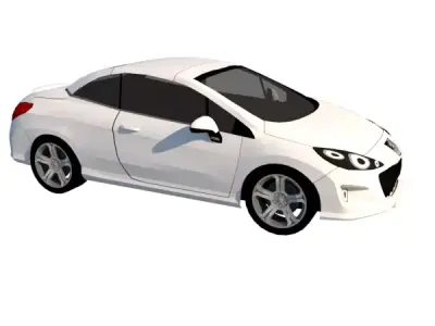 PEUGEOT 308 CC 1 6 TURBO 2015 Low-poly 3D model