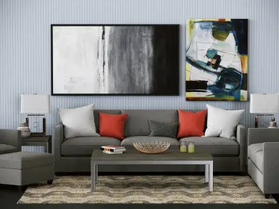 Crate and Barrel Dryden Collection 3D model