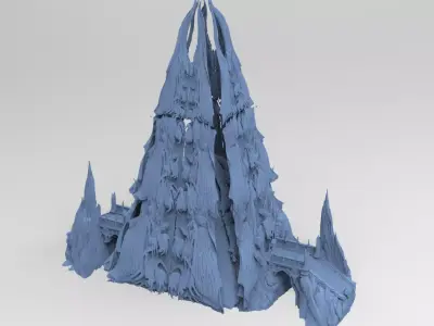 Set Occult raised Tower 1 Prism  3D model
