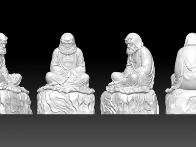 Bodhidharma  3D print model