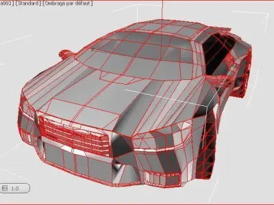 monster car creative design 3D 3D model