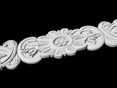 Central decor ornament for furniture 3D model 676