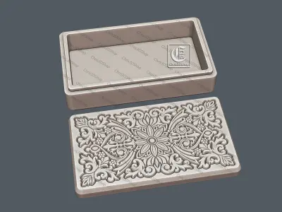 Rectangular Jewelry Box 2- Files for CNC and 3D Printer  3D print model