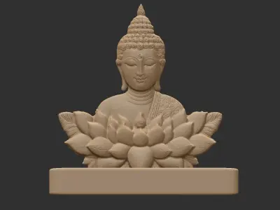 buddha car dashboard decor 3D print model