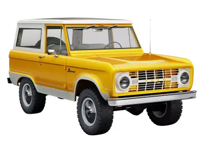 Ford bronco 1966 3D model