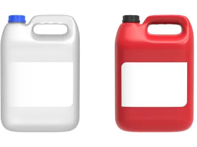 Plastic gallon 5L Low-poly 3D model