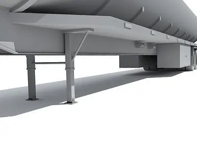 Detailed to texture Tanker Trailer 10 3D model