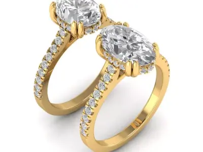 premium collection ring 002-JB-341 3D print model