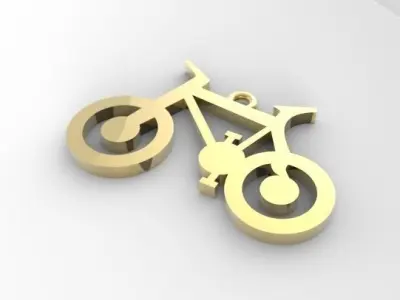 bicycle charm Free 3D print model