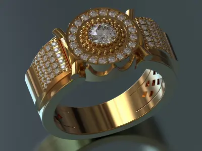 Golden Ring Men - Rolex 3D print model