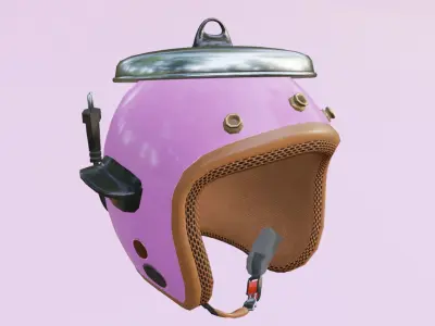 rice cooker helmet 3d model Low-poly 3D model