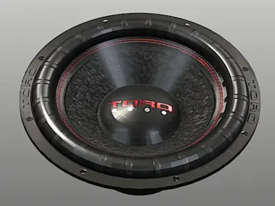 Toro 12 in Subwoofer- High Poly Free 3D model