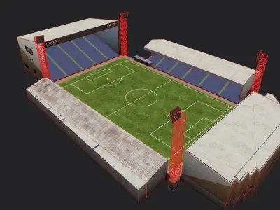 Fir Park Stadium Low-poly 3D model
