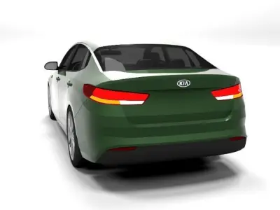 KIA OPTIMA 2016 SEDAN LOWPOLY Low-poly 3D model