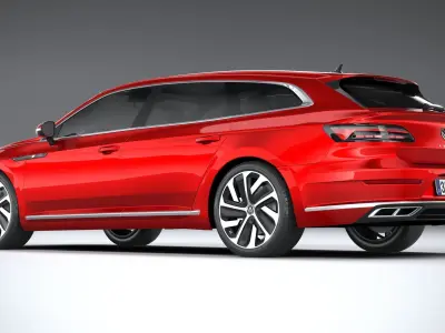 Volkswagen Arteon Shooting Brake Hybrid 2021 3D model