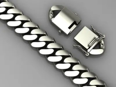 Bracelets chain 2 3D print model