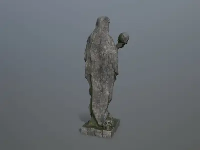 statue Afrodit Low-poly 3D model