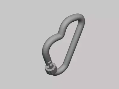 Hook Assembly - Geometry Only No Textures No Materials 3D model
