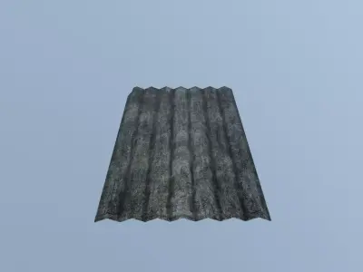 Old Gray Roof Slate Free low-poly 3D model