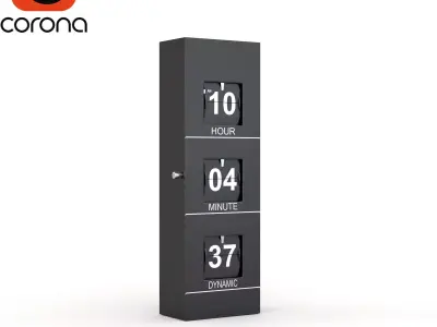 Hi-Tech Clock 3D model