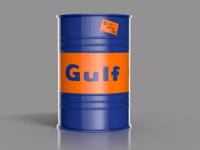 Realistic Gulf Barrel 3D Model Low-poly 3D model