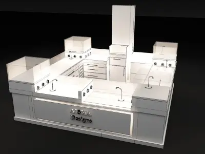 Booth Exhibition Stand a336a 3D model