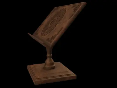Book stand  Low-poly 3D model