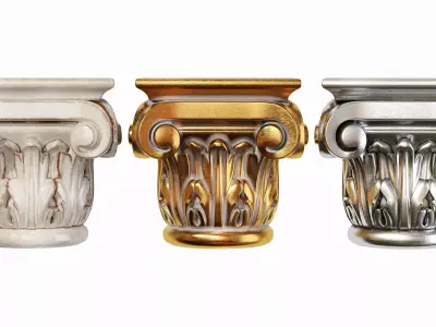 Classic capital 06 3D model