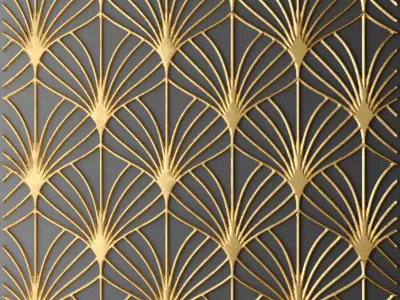 Panel lattice grille 3D model