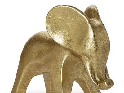 Dwell Studio Elephant Gold Objet 3D model