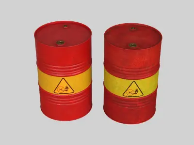 Oil Barrel 3D model