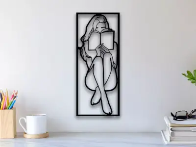 Girl Wall Art 3D print model