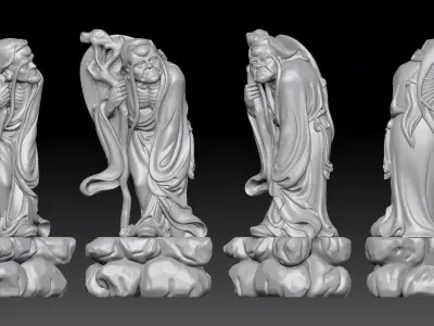 Arhat long eyelashes  3D print model