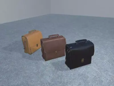 Bags - Props for Interior Low-poly 3D model