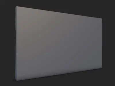 Stained Stone Wall Segment 3D model